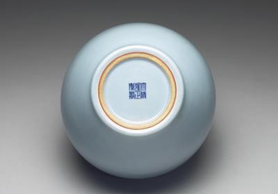 图片[2]-Basin with sky-blue glaze, Qing dynasty, Yongzheng reign (1723-1735)-China Archive